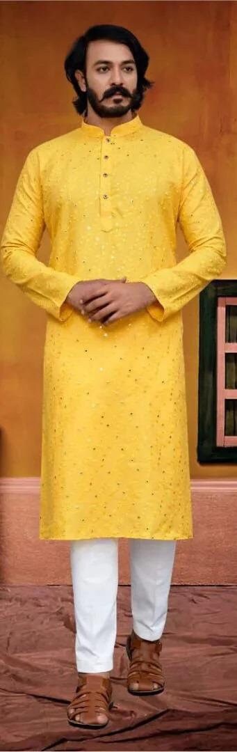Buy Yellow Kurta Online In India Etsy India
