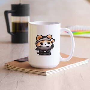 Jumbo Ninja Hamster Sticker, Waterproof Vinyl Sticker