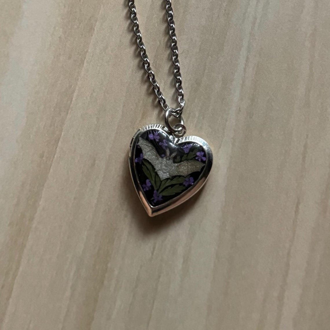Bat Locket - Etsy
