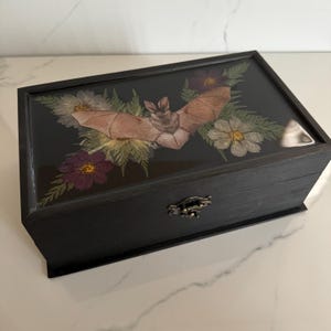 Purple Bat Jewelry Box