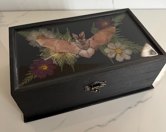 Purple Bat Jewelry Box