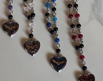 Bat Locket Necklace