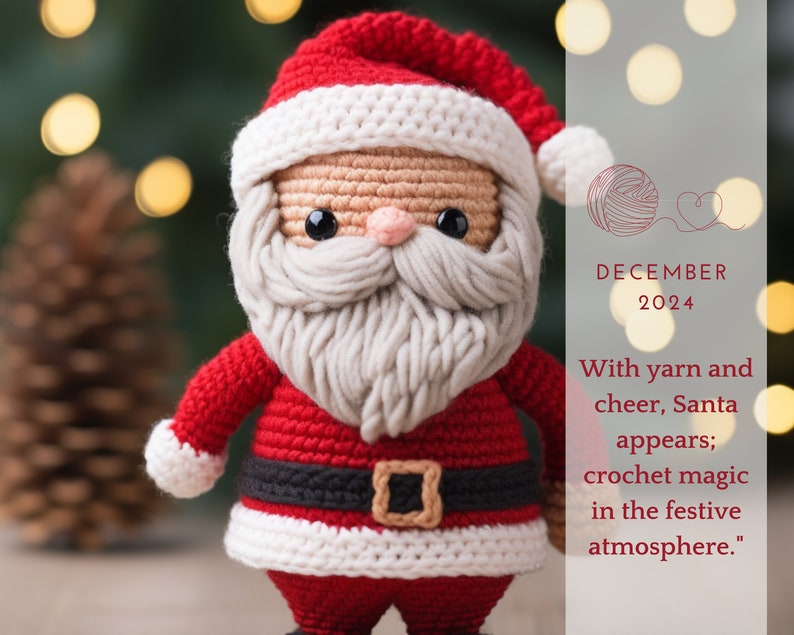 Personalized Crochet Wall Calendars Gift for Crochet Customized 2024