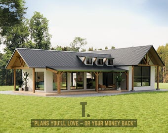 1184 SQ FT Cottage House Plans | 3 Bed Modern house | Tiny House Floor Plans | Cottage Floor Plans | Ranch House Plans | 3 Bed, 2 bath