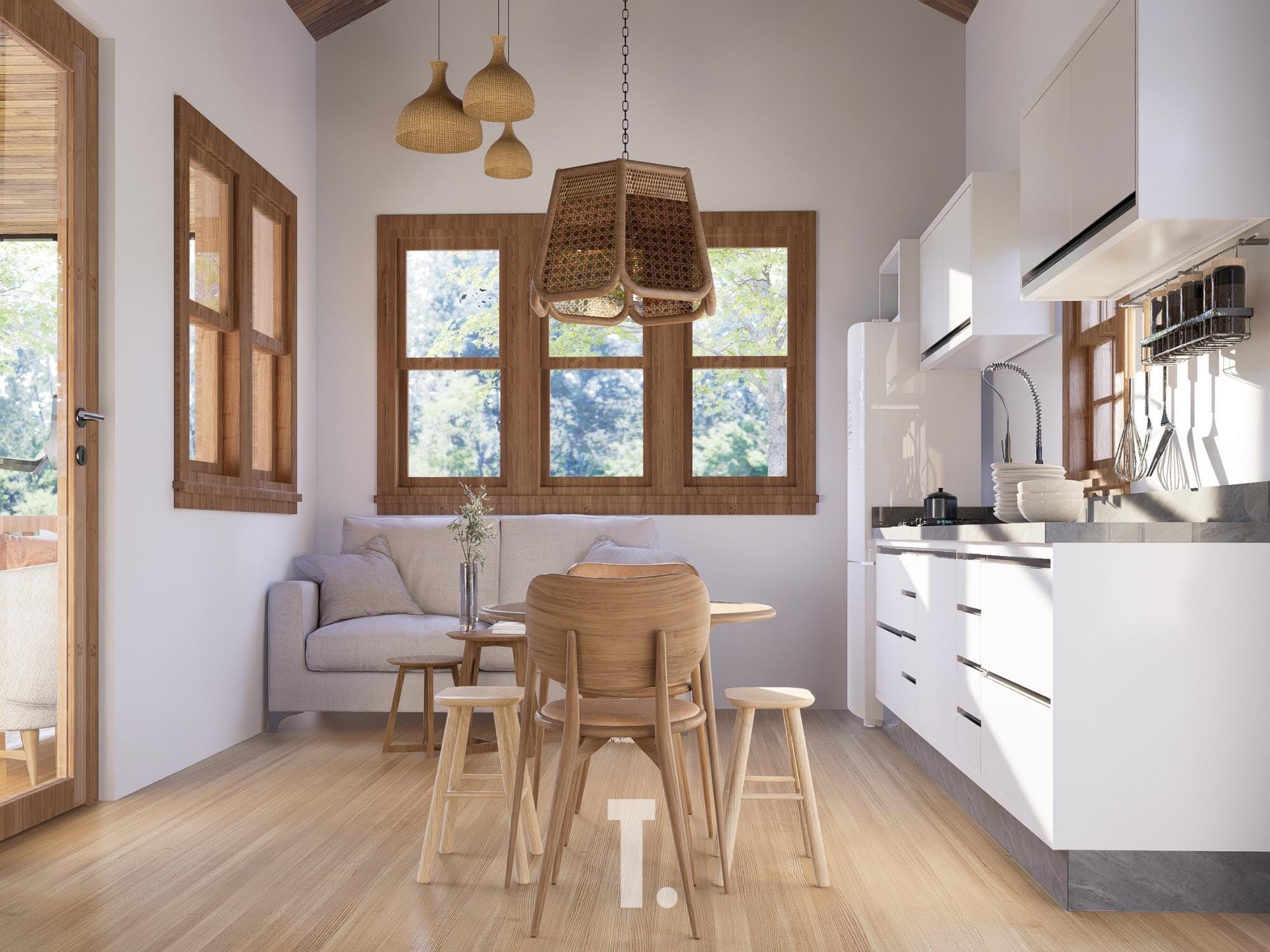 22x24 Tiny Home Plan | Tiny House Floor Plans | DIY Tiny Home Framing ...