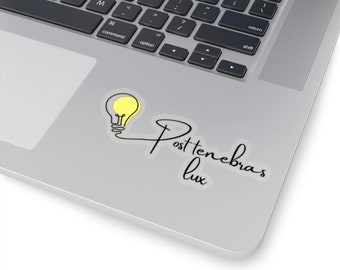 Post Tenebras Lux Sticker/ Licht Na Duisternis/ Gereformeerde Theologie/ Puriteinen