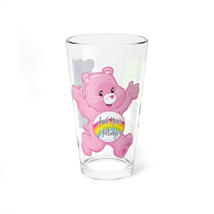 Clear Swear Bears Mixing Glass, 16oz