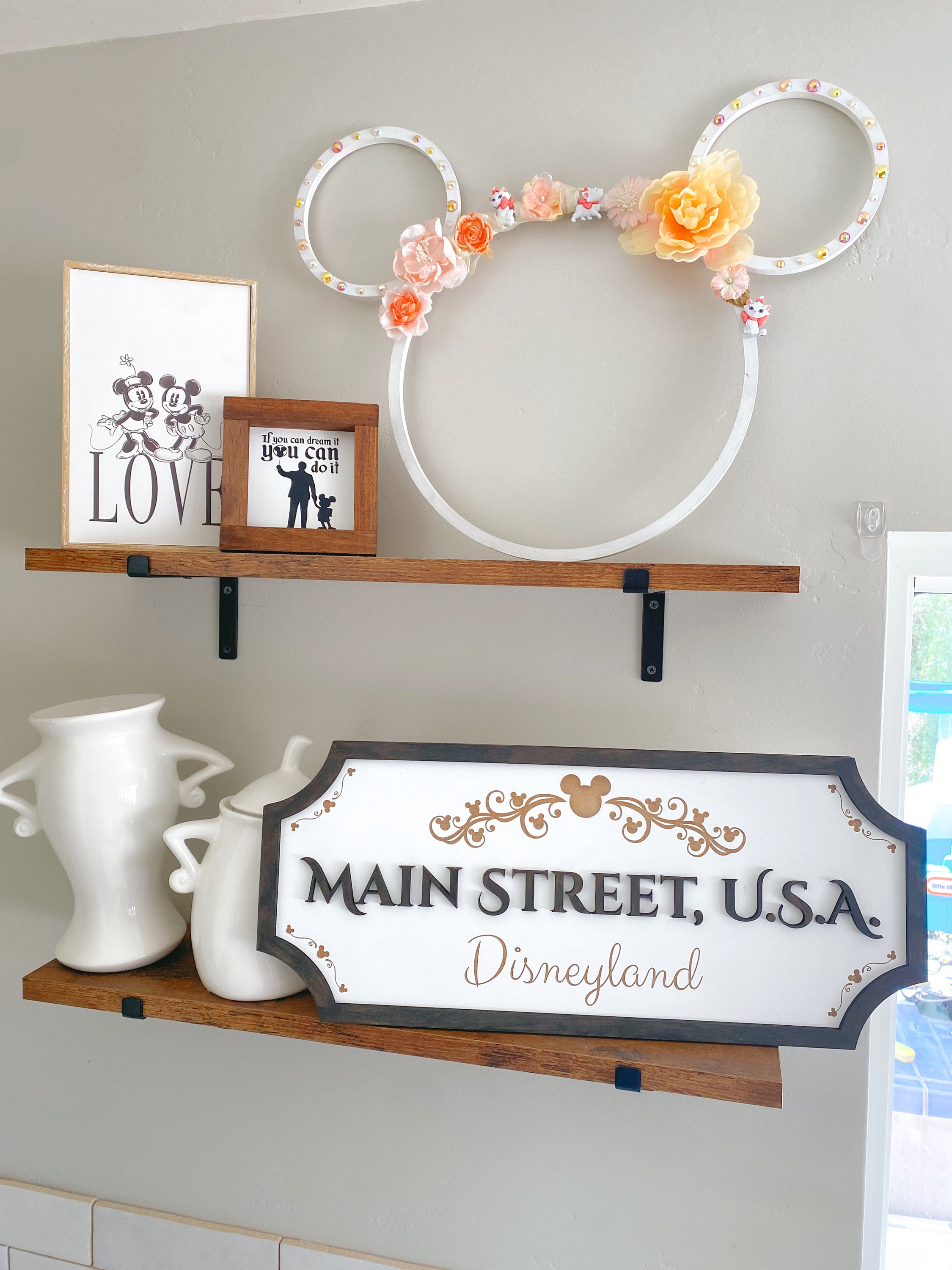 Disney Main Street Sign Classic Disney Decor Disney Home Etsy