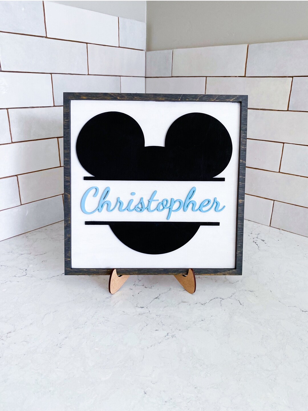 Mickey Mouse Name Sign Disney Font Name Sign Custom Name Sign Disney