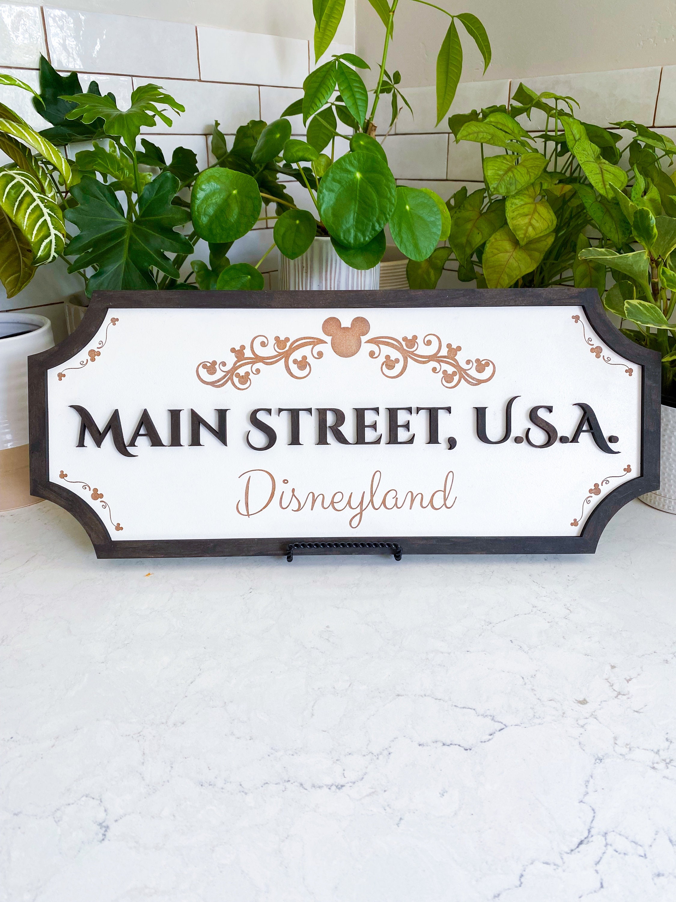 Disney Main Street Sign Classic Disney Decor Disney Home Etsy