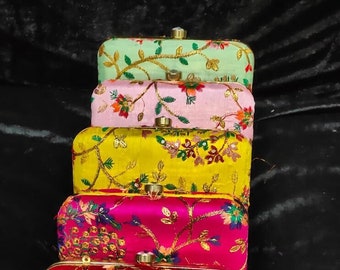 Wholesale Clutches For Women,Indian Wedding Gifts, Wedding favor, Christmas Gift, Gift Party Handbag, Indian Clutches, Return Gift