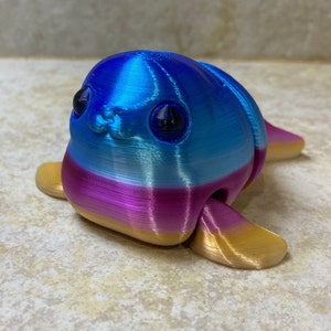 3D Printed Articulated Cute Baby Seal Moving Fidget Toy