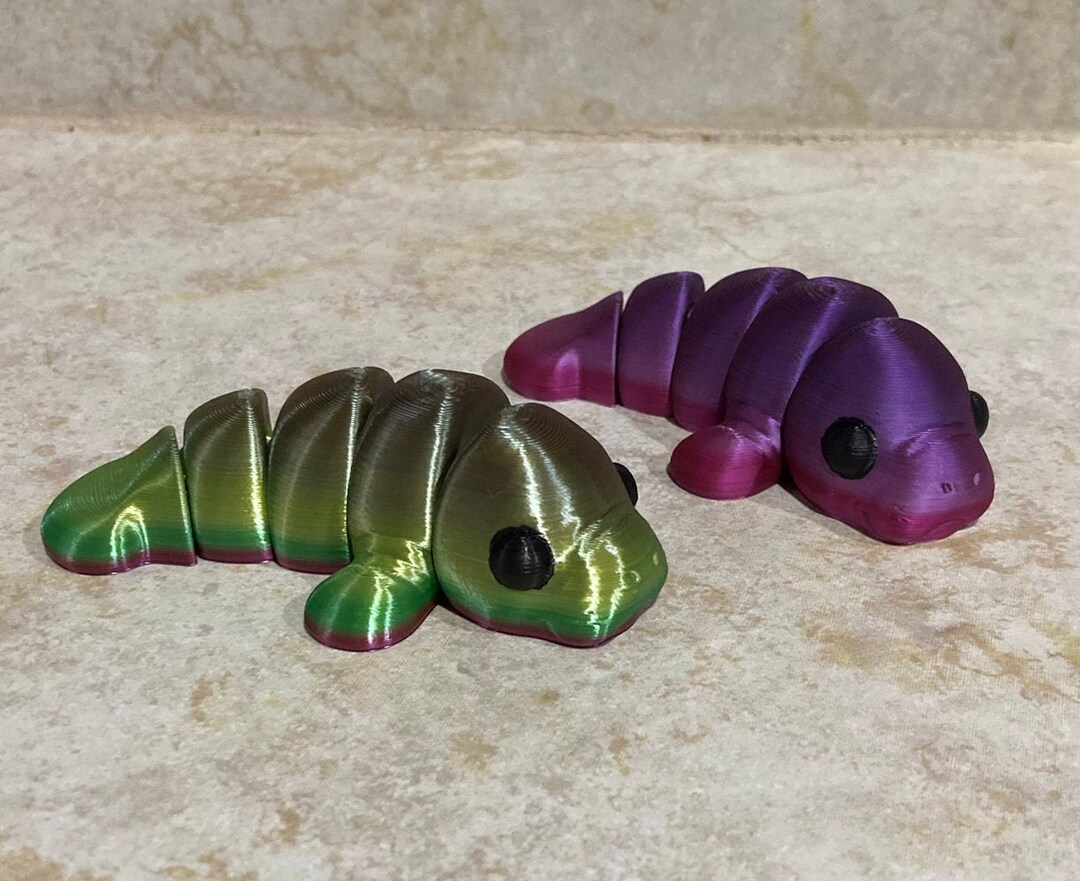 3D Printed Articulated Cute Baby Manatee ZOU3D Fidget Party Favors Key