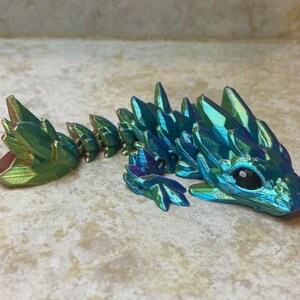 Articulated Baby Tadling Gemstone Dragon for Party Favors Goodie Bags Fidget 3D Printed Authorized Cinderwing3D