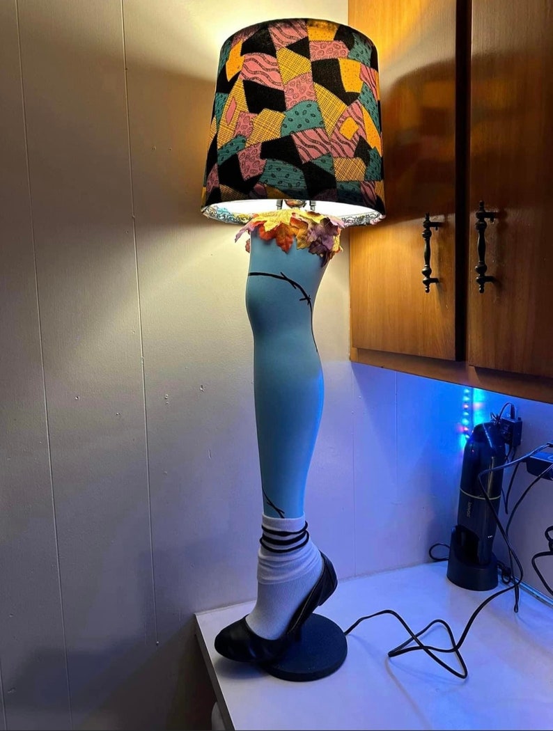 Sally Leg Lamp a Nightmare Before Christmas Etsy
