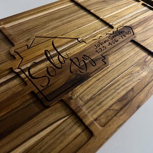 Custom Open House Charcuterie Board cutting board- sold by -Realtor