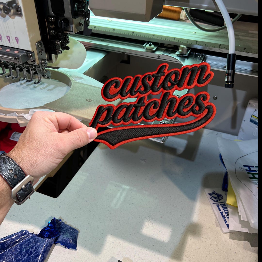 Custom Embroidered Appliqué 12 Patches - Etsy