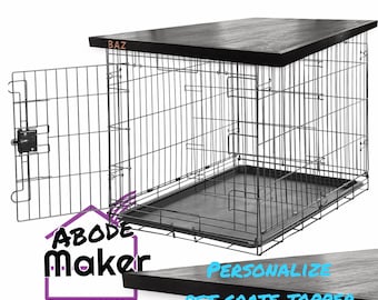 Dog Crate Topper, Kennel Topper, FarmHouse, Pet Furniture, Crate Cover, Crate Top, Christmas Gifts, Pet Gift