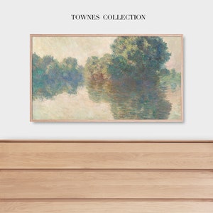 The Seine at Giverny | Samsung Frame TV Art | Rare Art DIGITAL Painting
