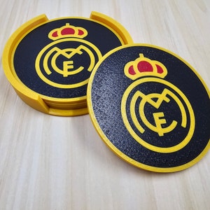 Real Madrid, Car Accessories, Car Decor, Car Coasters,Coaster, auto decor,  gift for him, cup holder coaster, personalized coaster