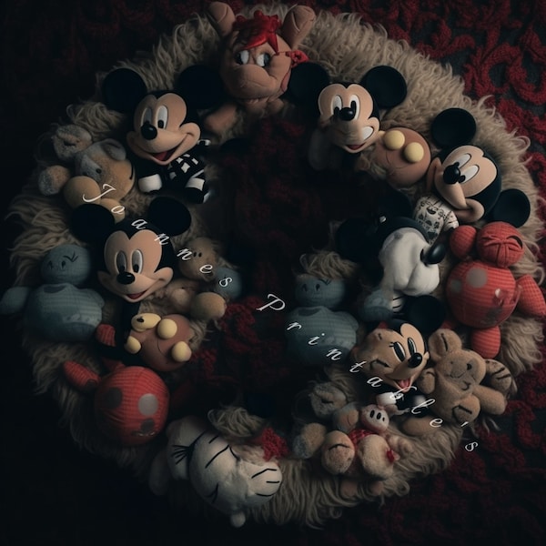 Mickey Mouse backdrop for newborns, newborn props ,photography backdrop, Digital print background, mickeymouse teddy bears