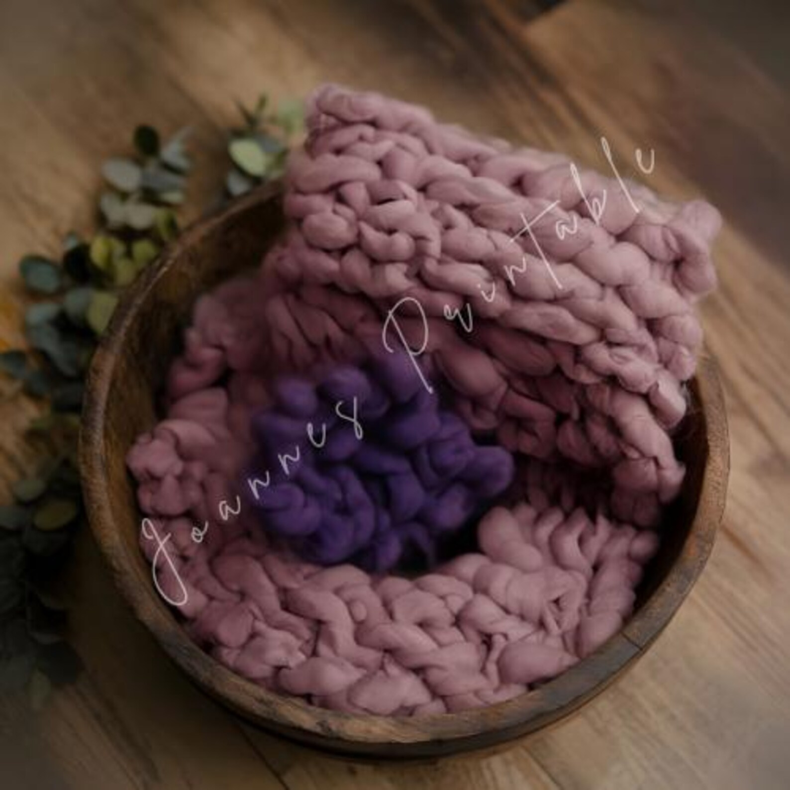 Realistic Newborn Baby Backdrops Pink Wool Baby Photoshoot Backdrop