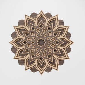 3D Mandala SVG Files for Cricut & Laser Cut - Multilayer Laser Cut DXF, New Wall Art Design, Perfect for Cutting Projects