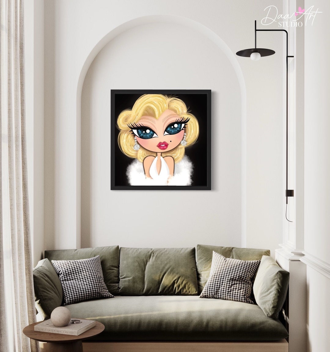 Marilyn Monroe Print, Iconic Art Print, Monroe Digital Art, Vintage ...