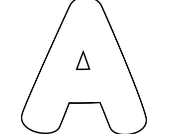 26 lettere ABC / alfabeti (maiuscoli) / stampabili / prodotto digitale / per bambini in età prescolare e asili nido