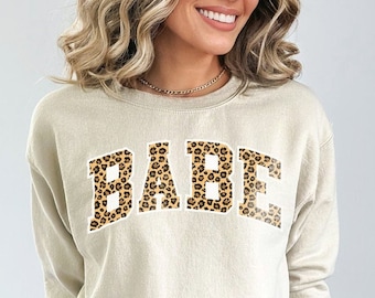 Sweatshirt Leopardenprint College Sweatshirt | Texas Sweatshirt, Trendy Sweatshirt, Bequemer Sweatshirt, Oversized Sweatshirt