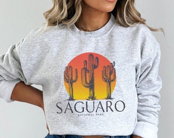 Bluza z kapturem Saguaro Arizona National Park | Bluza z kapturem Arizona, Kaktus, Natura, Bluza z kapturem Desert, Parki stanowe, Bluza oversize vintage