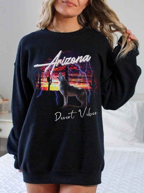 Animal Kingdom, Arizona Coyote Desert Vibes Sweatshirt Animal