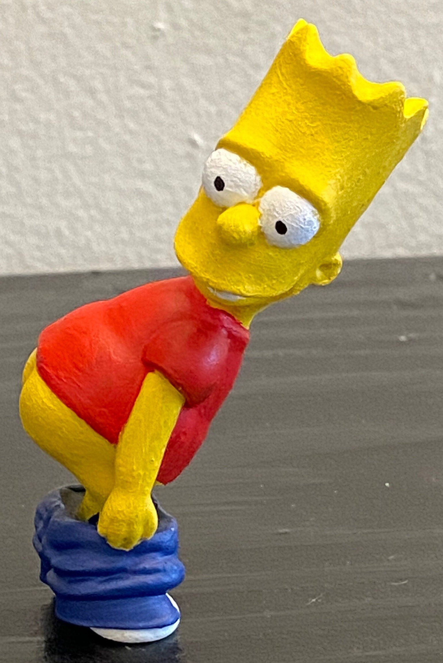 Bart Simpson Mooning The Simpsons 3 Inch Statue Etsy