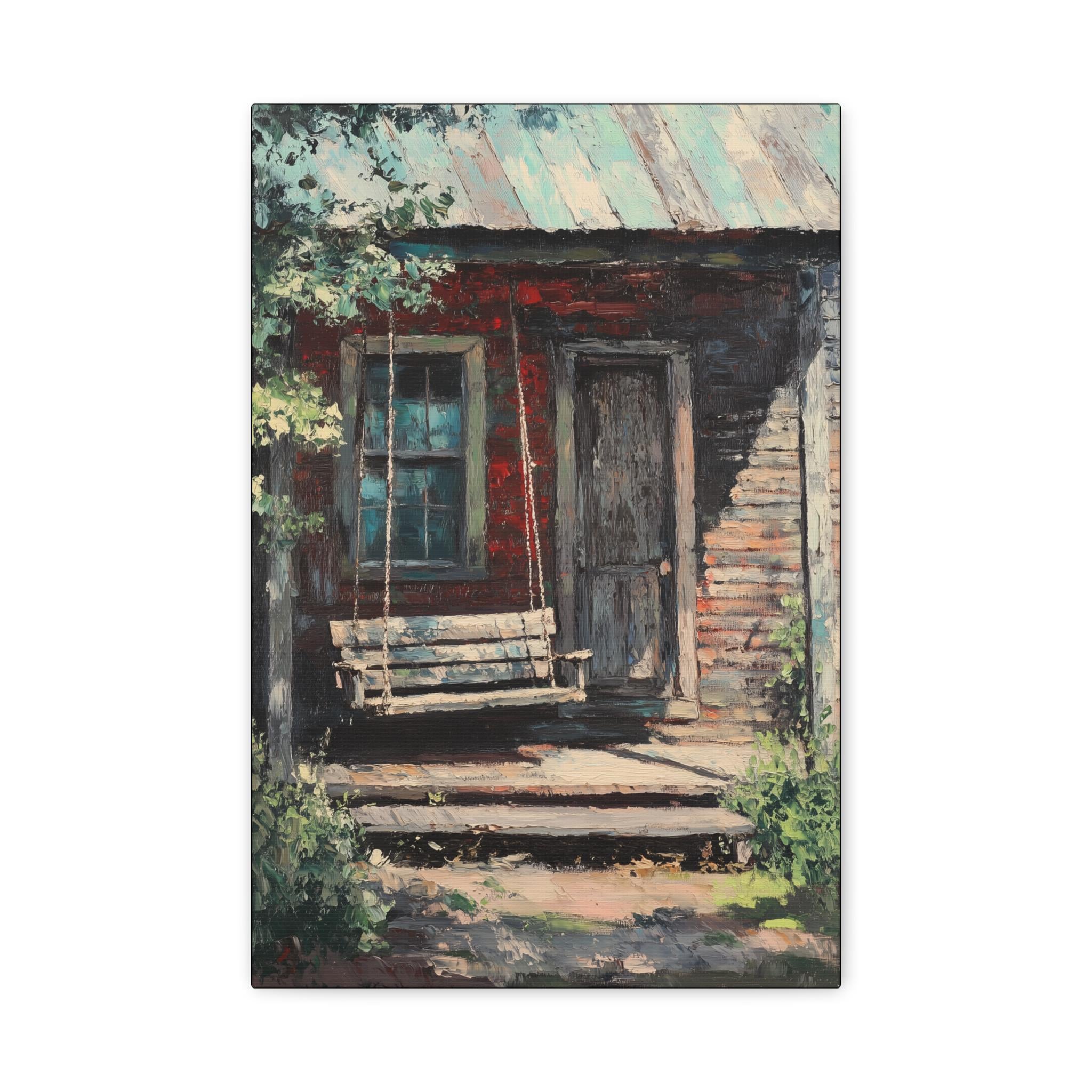 Vintage Swing Rustic Farmhouse Canvas Wall Art - Etsy