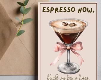 Espresso Martini Valentine's Day Card: Raunchy Love (Digital Download)