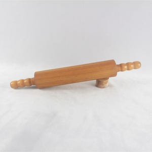 Vintage Wooden Rolling Pin - Farmhouse Kitchen Decor Pine Wood French Rolling Pin - Rustic Baking Tool -Antique Kitchen Display Cottage Core