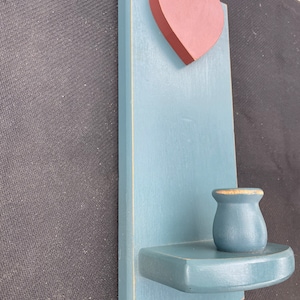 Country Wood Primitive Candle Holder