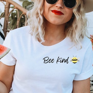 Be Kind Shirt, Bee Kind, Be Kind Shirt, Mom Life, Mom Tee, Graphic Tee, Happiness Matters, Be Nice, Honey Bee, Kindness Matters, Positive T