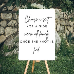 Wedding Signage - Choose A Seat - Download & Print