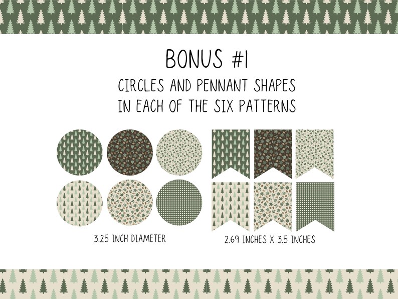 PRINTABLE Forest Bulletin Board Borders Nature Bulletin Borders With