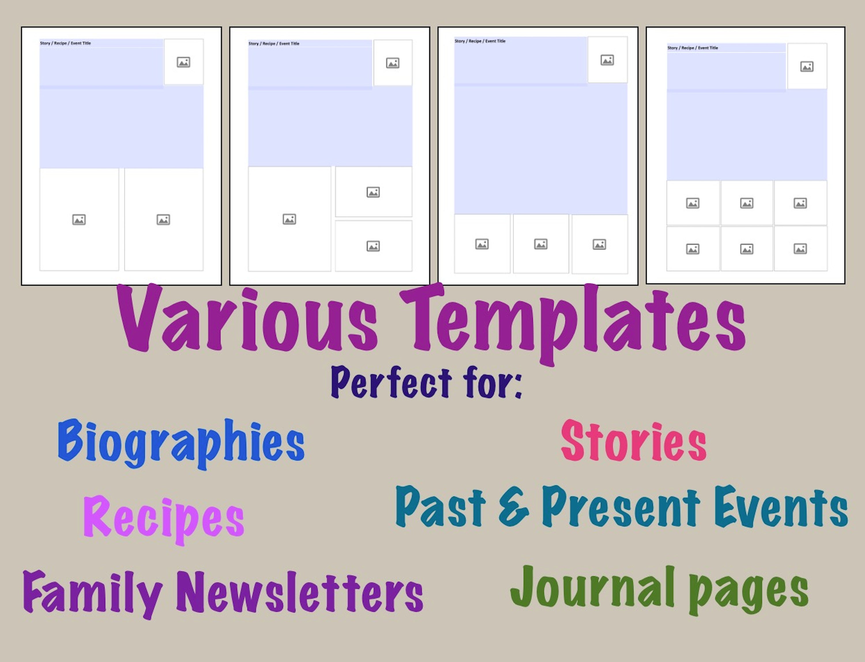 Genealogy Book Template Etsy Genealogy Book Template Etsy