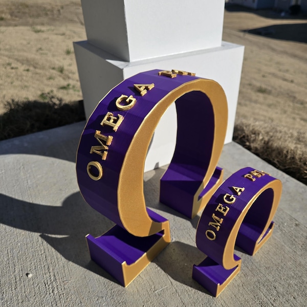 Omega Psi Phi Purple & Gold Desk Ornament