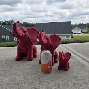 Small Delta Sigma Theta Elephant Statue 5.5 x 3 x 5.5 inches image 18