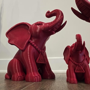 Small Delta Sigma Theta Elephant Statue 5.5 x 3 x 5.5 inches image 11