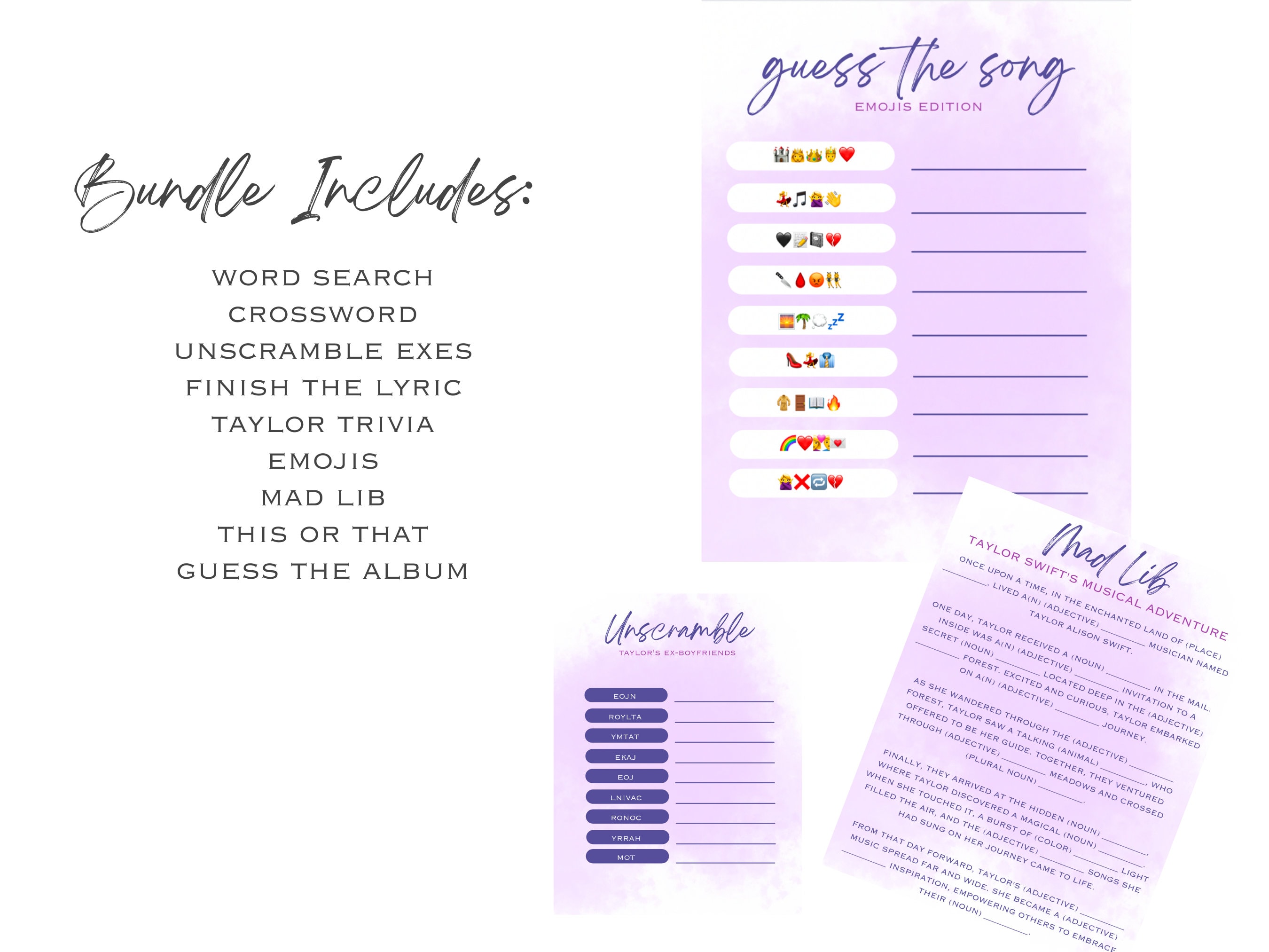 Let The Games Begin | Activities for Swifties for Road Trips, Sleepovers, Travel and Parties: Inspired by Taylor Swift | Trivia Sudoku Hangman Word
