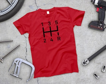 5-Speed Shifter T-Shirt: Auto Enthusiast Gift