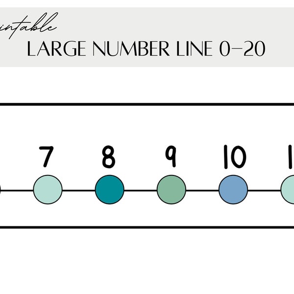 Large Classroom Number Line Display | 0-20