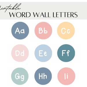 Printable Classroom Word Wall | Alphabet Letter Display