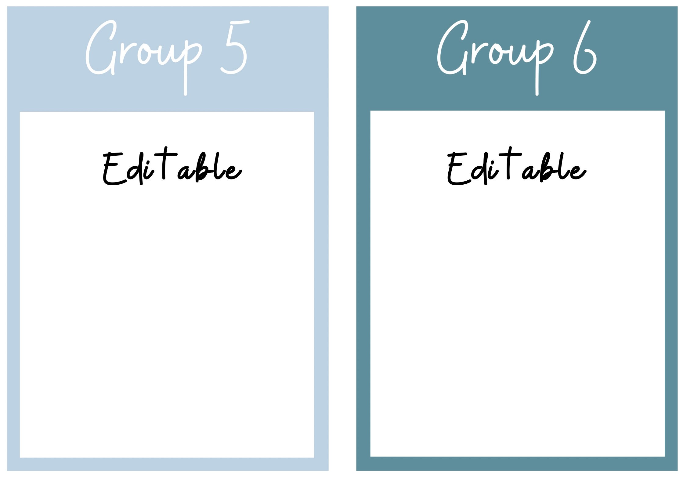 Classroom Group Numbers | Editable Student Grouping Display - Etsy