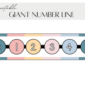 Printable Classroom Number Line 0-20 | Giant Number Line Display